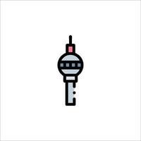 A key icon with a light bulb on top vector
