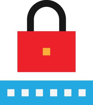 Password Lock Secure Programming vector