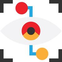 Eye Recognition Security Programming vector