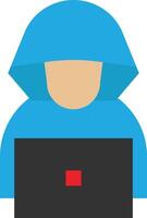 Hacker Programming Laptop vector
