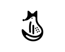 Fox design icon in flat layout vector