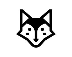 Fox logo in modern simple design vector