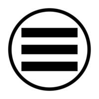 Web menu icon on white background. vector