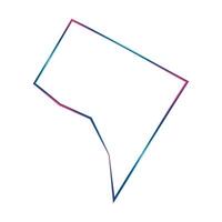 Washington DC Map Outline Simple Design vector