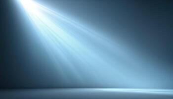 An empty room with a spotlight shining down on it photo