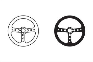 Steering wheel icon.For your website, logo, app, UI design. illustration, isolated on white background. vector