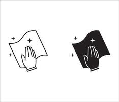object cleaning icon isolate vector