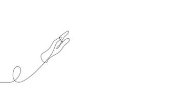 hand using tablet online working and communication one line drawing continuous 4k animated video