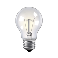 Broken light bulb on transparent background, symbolizing fragility, failure, and the need for innovation and creative problem solving png