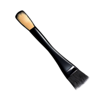 Professional dualended makeup brush with black handle on a transparent background Concept of beauty, cosmetics, and makeup application png