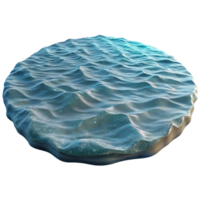 extraordinary minimalist Calm Lake Surface Isolated with Rippled Water Texture original png
