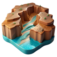 impressive rustic Canyon Landscape Isolated Desert Terrain Cutout Element exclusive png
