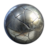 stunning artistic Cracked Mirror Surface Isolated with High Contrast detailed png