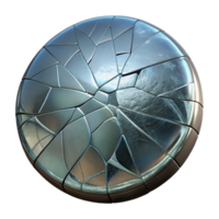 magnificent creative Cracked Mirror Surface Isolated with High Contrast high quality png