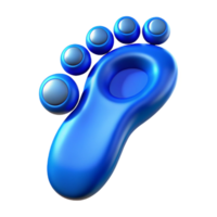 extraordinary rustic Digital Footprint Trail Blue Cutout Element high resolution png