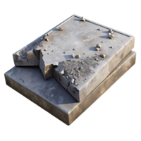 elegant traditional Disintegrating Concrete Slab Cutout with Rough Texture exclusive png