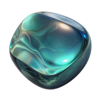 vibrant artistic Distorted Glass Reflection Cutout Isolated Element high quality png