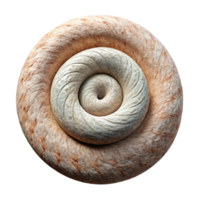 beautiful modern Fiber Art Spiral Transparent Background Isolated high resolution png