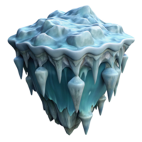 stunning modern Gelid Grotto Ice Formation Side View Isolated Element high quality png