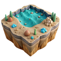 serene modern Gelid Grotto Interior Cutout Dimly Lit exclusive png