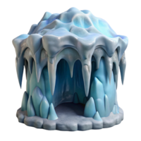 magnificent abstract Gelid Grotto Walls with Ice Texture Cutout original png