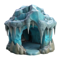 vibrant classic Gelid Grotto Walls with Ice Texture Cutout high resolution png