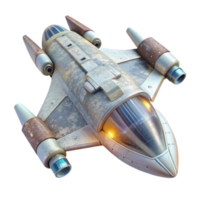 wonderful artistic Nebula Nomad Starship Top View Transparent Isolated exclusive png