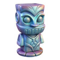 wonderful modern Realistic Hologram of Carved Totem Isolated detailed png