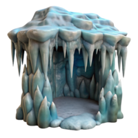 dramatic rustic Realistic Icicles in Gelid Grotto Transparent Background png