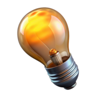 serene abstract Realistic Light Bulb Glowing Filament Isolated png