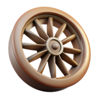 stunning creative Rotating Wheel with Spokes Design Isolated detailed png