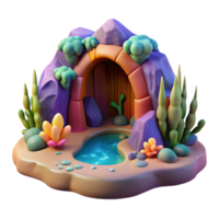 extraordinary classic Submerged Grotto Cutout Colorful Coral Transparent Background high resolution png