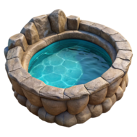 vibrant classic Subterranean Pool Isolated with Crystal Clear Water genuine png
