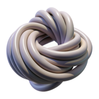 dramatic minimalist Tangled Cord Isolated with Smooth Surface high quality png