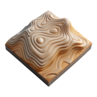 beautiful abstract Topographic Map Perspective Transparent Background Angled Viewpoint professional png