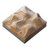 beautiful abstract Topographic Map Perspective Transparent Background Angled Viewpoint png