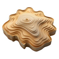 extraordinary traditional Topographic Map Piece Cutout Unique Shape high quality png