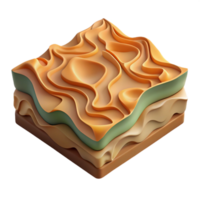 serene traditional Topographic Map Section Transparent Background high resolution png