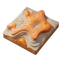 dramatic rustic Topographic Map Section Transparent Background exclusive png