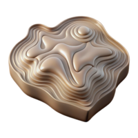 magnificent rustic Topographic Map with Smooth Shading Isolated Cutout detailed png