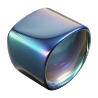 serene creative Warped Reality Glass Reflection Cutout Element authentic png