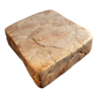 serene rustic Weathered Stone Slab Texture Isolated with Cracks and Scratches genuine png