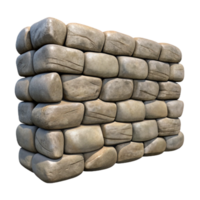 vibrant traditional Weathered Stone Wall Cutout Transparent Background authentic png