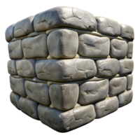stunning creative Weathered Stone Wall Texture Cutout on Transparent Background png