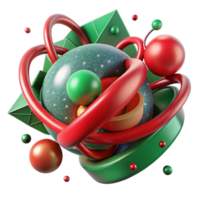 extraordinary contemporary Entangled Photons Illustration Red and Green Transparent authentic png