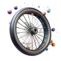 dramatic artistic Bicycle Wheel Spokes Close Up Transparent Background authentic png