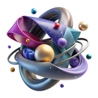 elegant rustic Quantum Entanglement Visualization Abstract Art Transparent png