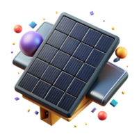 impressive vintage Solar Panel Installation Top View Transparent Background premium png