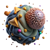 dramatic artistic Microscopic of Pollen Grain Transparent authentic png