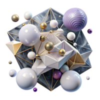 beautiful creative Abstract Network Pattern with White Nodes Transparent Background high quality png